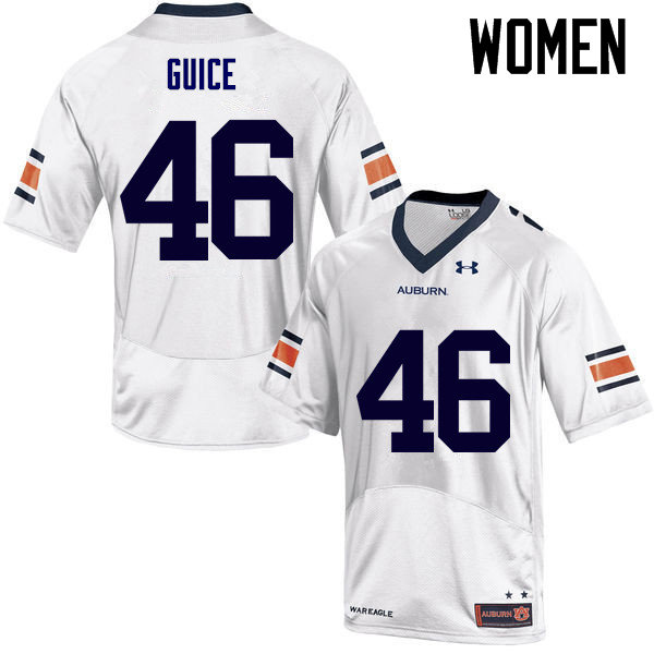 Women's Auburn Tigers #46 Devin Guice White College Stitched Football Jersey